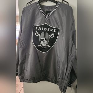 RAIDERS MEGA SHIELD HIGH QUALITY PULLOVER WINDBREAKER